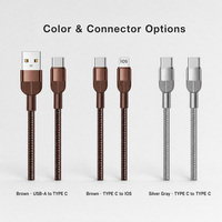 Câble de données USB-A vers Type-C à tête unique, 100W 5A, charge rapide, en nylon tressé, conducteur en cuivre pur, pour téléphones, tablettes et appareils quotidiens