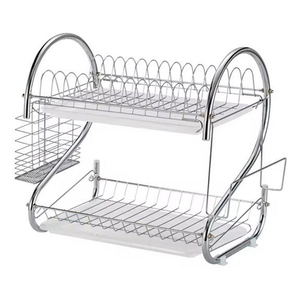 BX, gran oferta, y tendedero <span class=keywords><strong>escurridor</strong></span> <span class=keywords><strong>de</strong></span> <span class=keywords><strong>platos</strong></span> <span class=keywords><strong>de</strong></span> cocina, soportes y estantes <span class=keywords><strong>de</strong></span> almacenamiento <span class=keywords><strong>de</strong></span> alambre <span class=keywords><strong>de</strong></span> Metal - Product Image 3