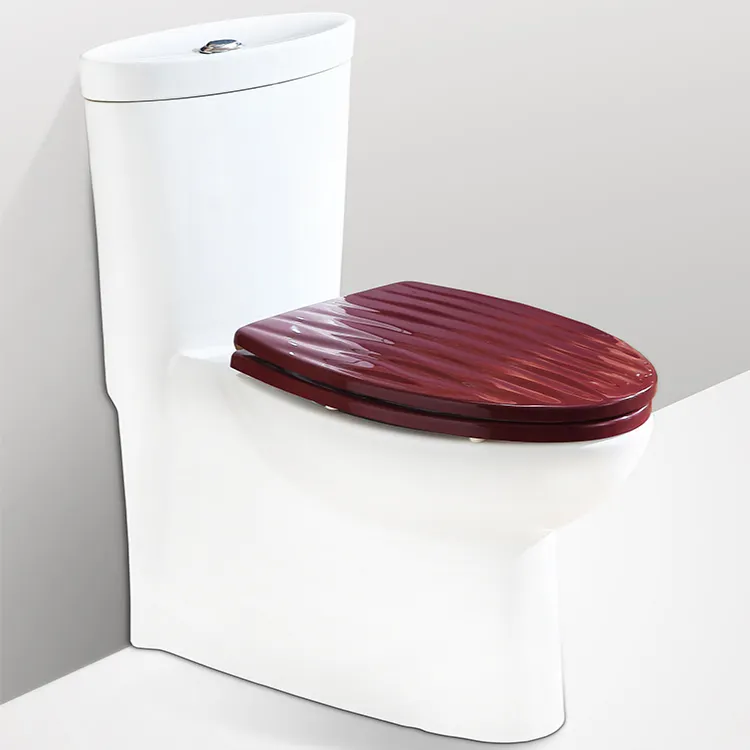 बाथरूम Rimless एंग्लो इंडियन चीनी Wc रंग का एक टुकड़ा शौचालय ई-सह पश्चिमी शैली सस्ते शौचालय