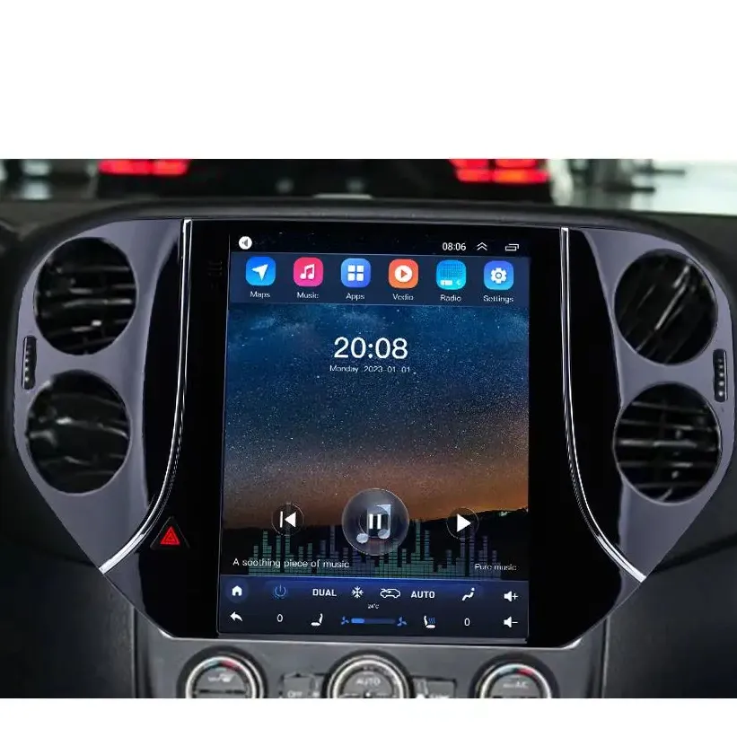 9.7 inch For 2010 2012 2013 2014 2015 2016 VW Volkswagen Tiguan Android 10.0 Radio HD Touchscreen GPS Car System 4G WiFi Mirror