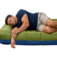 Matelas de couchage autogonflant en TPU pour usine, épaisseur 6,3 pouces, résistant à l'eau, avec pompe intégrée et oreiller, robuste pour la randonnée