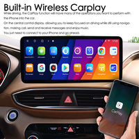 Pantalla IPS Android 13 de 12.3 Pulgadas para HYUNDAI Santa Fe 2019 2020 2021, Radio para Auto con Navegación CarPlay, Reproductor Multimedia de Video, Estéreo