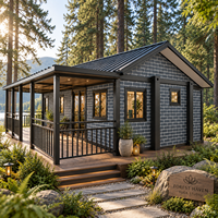 Maison préfabriquée modulaire en conteneur avec véranda pour studio de yoga, centre de bien-être et complexe écologique