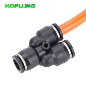 Conector Neumático HOFUJNG de Plástico Negro Serie PY Tipo Y, Conector Rápido Reductor en T para Manguera de Aire - Product Image 5