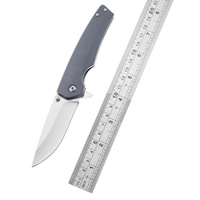 Couteau de poche de haute dureté, couteau pliant EDC pour hommes couteau de boîte tranchant pour la survie en plein air Camping randonnée pêche poignée en aluminium