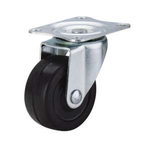 Light Duty 2 Zoll drehbar schwarz Gummi schwarz 30kg Tragfähigkeit Lenkrad für Möbel - Product Image 3