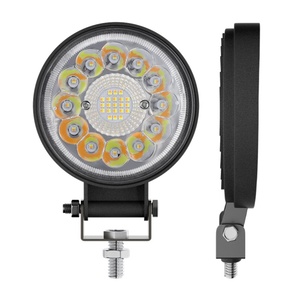 Feux de travail LED haute luminosité pour camion, modèle tournesol, jaune et blanc, projecteur rond - Product Image 3