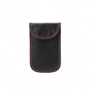 Caja de Bloqueo de Señales RFID Faraday de Cuero PU con Logotipo Personalizado para Prevenir Robos de Autos y Clonación de Llaves - Product Image 2