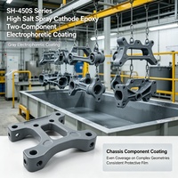 Revêtement électrophoretique bicomposant cathodique gris SH-450S pour pièces automobiles complexes