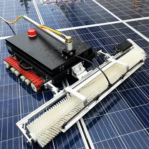 فرشاة دوارة لتنظيف ألواح الطاقة الشمسية بأقل سعر روبوت تنظيف ألواح الطاقة الشمسية بوحدة تحكم عن بعد ماكينة تنظيف ألواح الطاقة الشمسية