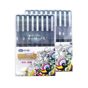 أقلام رسم دقيقة سيبا SA700، مجموعة متنوعة من 10 أقلام للرسم والكتابة والتصميم على الورق، حبر دائم - Product Image 5