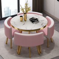 Ensemble table et chaises de salle à manger moderne extensible pour jardin, pour 4, 6 ou 8 personnes