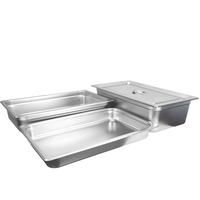 Eis Gn Pfanne Restaurant Hotel Edelstahl Gastronom Catering Food Warmer Buffet Dampf tisch Pfanne Behälter & Deckel