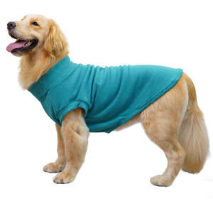 Fleece Sweatshirt For <b>Dogs</b> Lake Blue Warm Winter Autumn Large Breeds Pet Clothing - Product Image 1