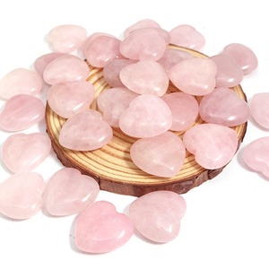 Tự Nhiên 25Mm <span class=keywords><strong>Rose</strong></span> Quartz Pha Lê Trái Tim Chakra Reiki Chữa Bệnh Đá Quý Bông Tai Vòng Cổ Wedding Trang Sức Làm Phụ Kiện - Product Image 5