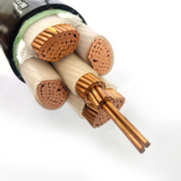 Venta directa de fábrica YJV Cable de alimentación de bajo voltaje 3/4/5 Core XLPE Material de aislamiento Cable de alimentación de núcleo de cobre