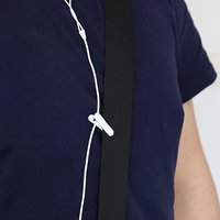 Penjepit Kabel Headphone Grosir untuk Klip MP3, Klip Pakaian, Klip Mikrofon Earphone Berkabel untuk Olahraga, Penahan Kabel di Kerah Baju