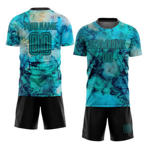 Uniforme de Fútbol Personalizable con el Último Diseño para Jóvenes, Hombres y Mujeres, Camiseta de Equipo Sublimada Personalizada, Conjuntos de Uniformes Deportivos Sólidos - Product Image 1