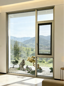 Fenêtre à battants en aluminium à rupture de pont thermique avec moustiquaire et serrure <span class=keywords><strong>antivol</strong></span> pour balcon et chambre à coucher. - Product Image 6