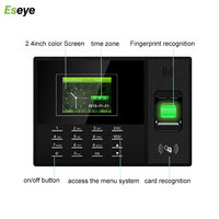 Eseye-huella dactilar de 2,4 pulgadas, registro de tiempo de detección facial, asistencia, Excel, Clocking