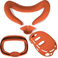 Meta pour Quest 3 Accessoires Housse de protection en silicone VR de haute qualité Ensemble de 6 pièces Housse de console en TPU