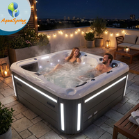 Vente flash : Bain à remous extérieur pour 5 personnes, bain à remous de luxe, baignoire de massage, jacuzzi, spa pour villa, jardin et hôtel