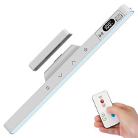Lampe de lecture tactile de bureau 29 cm, rechargeable par charge magnétique, avec télécommande, protection oculaire, sensation premium, idéale pour dortoirs et étudiants