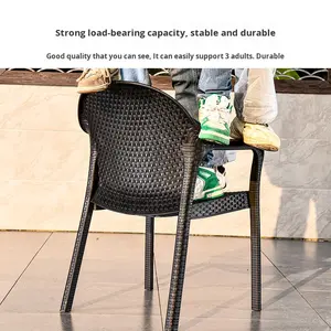 Meubles de jardin modernes Mojia, table et chaises pour cour, villa de loisirs, <span class=keywords><strong>terrasse</strong></span>, jardin, chaise en métal, utilisation pour le thé - Product Image 4