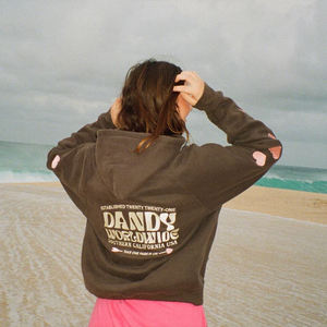 Custom Applique Embroidery <b>Patch</b> <b>Patches</b> Sweatshirts Pullover 100% Cotton Oversized Boxy Cropped Hoodie - Product Image 2