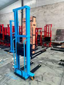 מלגזה חשמלית ניידת עם טעינה עצמית, גובה הרמה 1.3 מטר/1.6 מטר, קיבולת 1000 ק\\\"ג, מחיר נמוך - Product Image 5