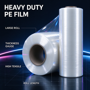 Película Estirable de Polietileno Industrial, Película LLDPE Resistente a la Humedad para Envoltura de Mercancías en Logística - Product Image 1