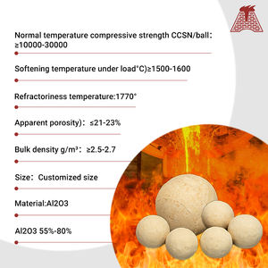 Penjualan terlaris pabrik bola tahan api Media penggiling keramik Alumina tinggi untuk industri pertambangan semen pabrik bola - Product Image 3