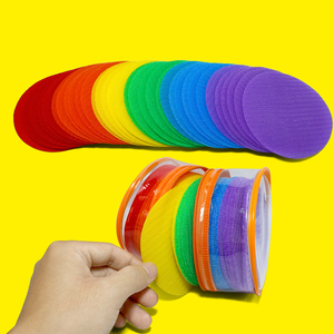 Couleurs assorties Marqueurs d'assise pour tapis Cercles d'assise pour l'enseignement et les jeux - Product Image 1