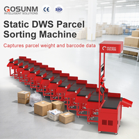 Système de tri automatique des colis logistique avec dimensionnement statique et mesure du poids