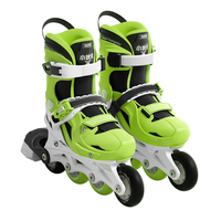 Les patins à roues alignées de taille réglable chausse les patins à roulettes clignotants populaires chauds avec le cadre en plastique intégré
