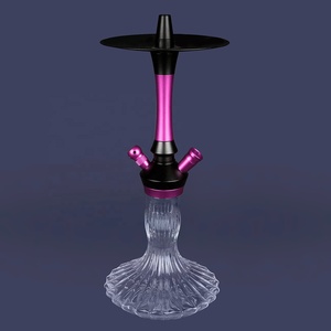 Vente en gros pas cher narguilé portable de taille moyenne en aluminium narguilé Shisha narguilé russe usine Yiwu - Product Image 2