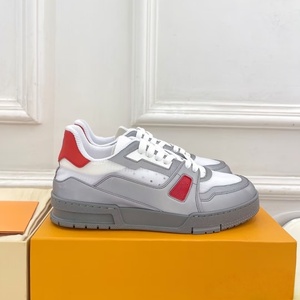 Chaussures de marche de luxe unisexes pour hommes, lacets, chaussures de basket-ball, souples, toutes saisons, baskets de créateur, cuir véritable, chaussures décontractées - Product Image 1