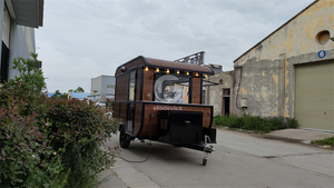 Роскошный Ретро деревянный цветной ресторанный Трейлер мобильный грузовик с едой - Product Image 3