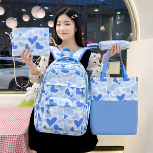 Chica de dopamina, mochila linda, nivel de apariencia alto, estudiante universitario, mochila escolar, escuela secundaria, conjunto de cuatro piezas de gran capacidad - Product Image 1