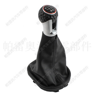 Palanca de Cambios Volkswagen de 5 Velocidades, Cuero Negro, Ergonómica, para Golf 4 GTI Caddy - Product Image 3