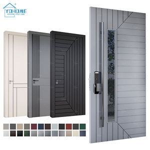 Puerta delantera americana Villa <span class=keywords><strong>de</strong></span> <span class=keywords><strong>lujo</strong></span> contemporánea <span class=keywords><strong>Mansiones</strong></span> Residencias <span class=keywords><strong>de</strong></span> alta gama Hogar Puertas delanteras <span class=keywords><strong>de</strong></span> pivote exterior <span class=keywords><strong>de</strong></span> aluminio modernas - Product Image 6