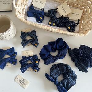 圆点蝴蝶结发夹，适合低马尾辫和发髻优雅甜美的美学发带 - Product Image 4