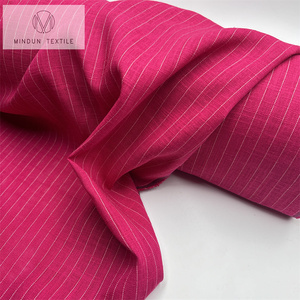 Tissu mélangé Mindun <span class=keywords><strong>Jersey</strong></span> à rayures en <span class=keywords><strong>lin</strong></span> 70/30 rayonne <span class=keywords><strong>au</strong></span> toucher doux - Product Image 3