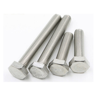 M6 M8 M12 Acier inoxydable SS304 SS316 SS316L Boulon à tête hexagonale à filetage partiel DIN933
