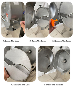 Cortadora y Rebanadora Eléctrica Automática Comercial de Verduras, Cebollas y Patatas en Cubos para Restaurantes, Procesador de Alimentos SUS304 - Product Image 4