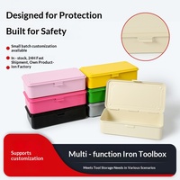 Organisateur de bureau moderne et minimaliste en métal avec couvercle rabattable, capacité 0,5 L, pour rangement de papeterie de bureau, cadeaux et souvenirs