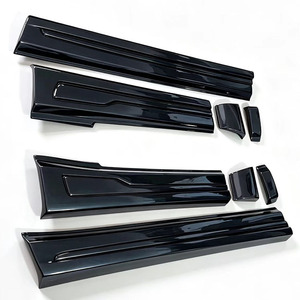 Faldones Laterales Negros Brillantes de ABS Estilo Carrocería Ancha para <span class=keywords><strong>Cadillac</strong></span> <span class=keywords><strong>XT6</strong></span> <span class=keywords><strong>2020</strong></span>-2026, Accesorios de Embellecimiento Exterior Modificados Autoadhesivos - Product Image 4
