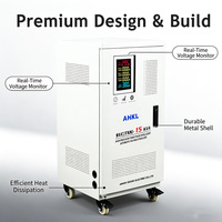 Stabilisateur de tension triphasé 20 kVA à commande servo-moteur pour équipement d'usine, sortie 380 V, type armoire