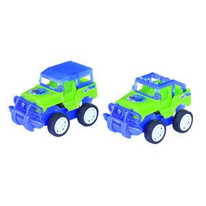 Voiture de jeu SUV d'aventure pour enfants, tout-terrain, jeu d'imitation, emballée en filet - Product Image 1