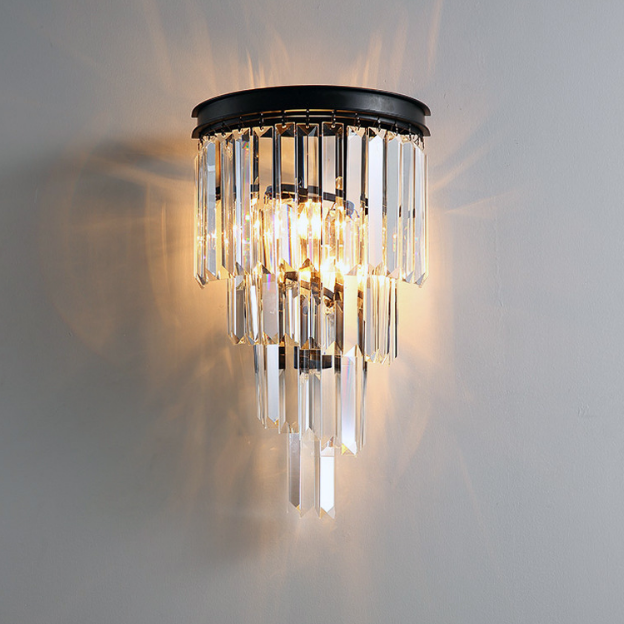 Indoor Modern Crystal Wall Lamp Bedside Wall Sconce K9 Crystal Wall Lamp Led for Home JY7207